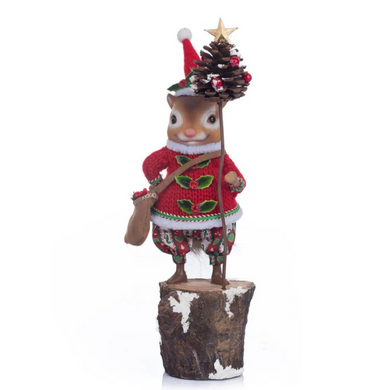 Katherines Collection -  Berry the Chipmunk Christmas Figure