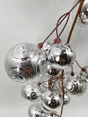 Silver Bauble Garland - 2m