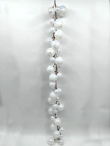 White/Pearl Bauble Garland - 2m