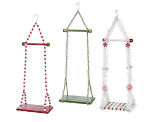 Elf Swing - Single Peppermint Red and White Swing