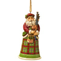 Jim Shore - Around the World Santa - Scottish Hanging Ornament Santa