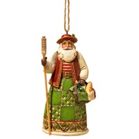 Jim Shore - Heartwood Creek - Around the World Santa - Italian Hanging Ornament Santa