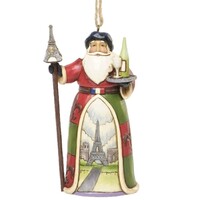 Jim Shore - Heartwood Creek - Around the World Santa - French Hanging Ornament Santa