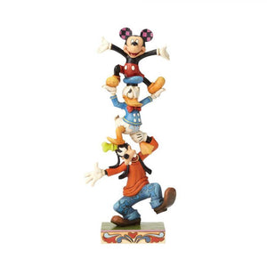 Jim Shore - Disney - Mickey, Donald and Goofy Teething Tower