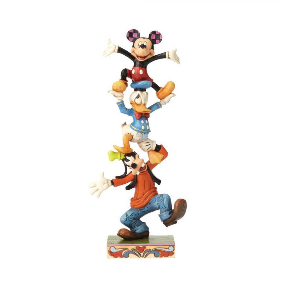 Jim Shore - Disney - Mickey, Donald and Goofy Teething Tower