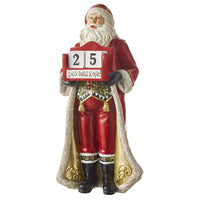 Santa Holding an Advent Changeable Calendar