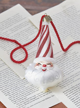 Load image into Gallery viewer, Peppermint Santa Ornament