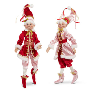 Elegance Posable Christmas Tree Elf