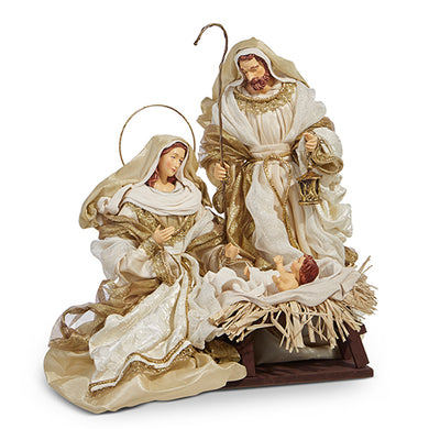 Holy Family Dressed in Natural Linen