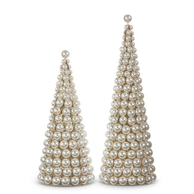 Pearl Cone Trees - Set of Two