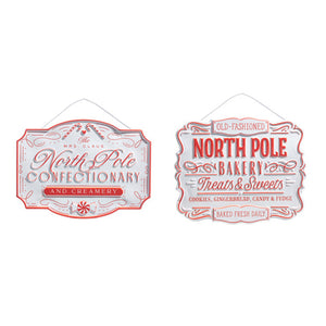 North Pole Confectionary  Ornament Sign
