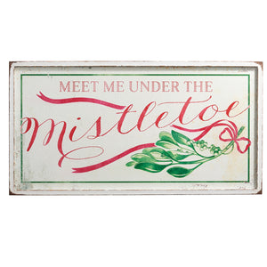 Meet me Under the Mistletoe - Wall Art