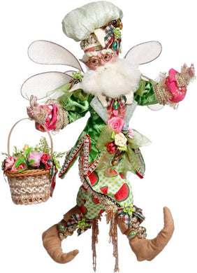 Mark Roberts Picnic in the Park Fairy Elf Carries a Flower Basket- Large