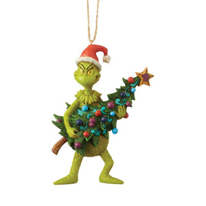 Jim Shore - Grinch with Tree - Hanging Ornament