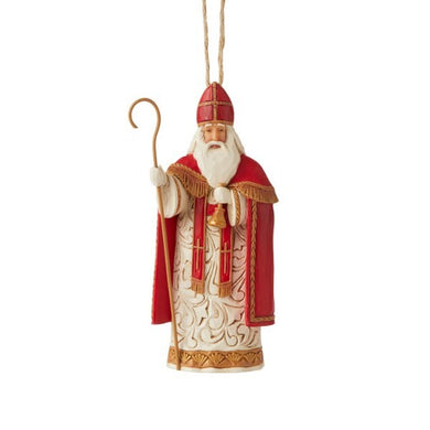 Jim Shore - Heartwood Creek - Around the World Santa - Belgian Hanging Ornament Santa