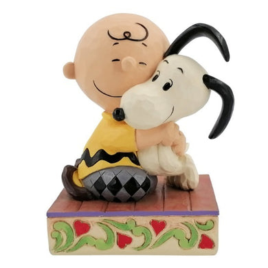 Peanuts By Jim Shore - Charlie Brown and Snoopy Hugging