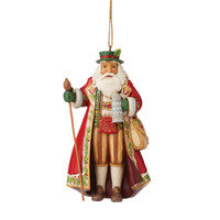 Jim Shore - Heartwood Creek - Around the World Santa - German Hanging Ornament Santa