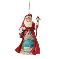 Load image into Gallery viewer, Jim Shore - Heartwood Creek - Around the World Santa - Canadian Hanging Ornament Santa