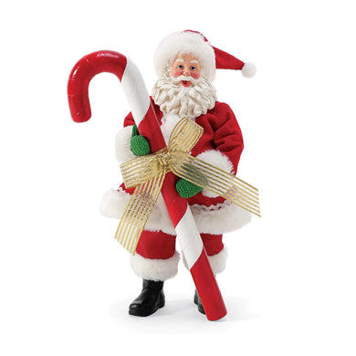 Department 56 - Possible Dreams - Santa Holding a BIG Candy Cane