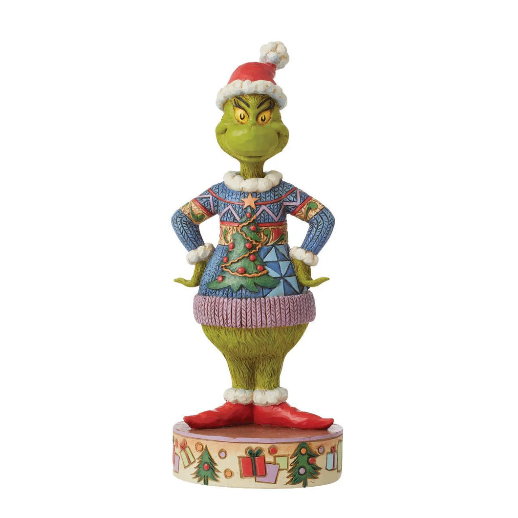 Department 56 - The Grinch - Grinch wearing his Ugly Sweater