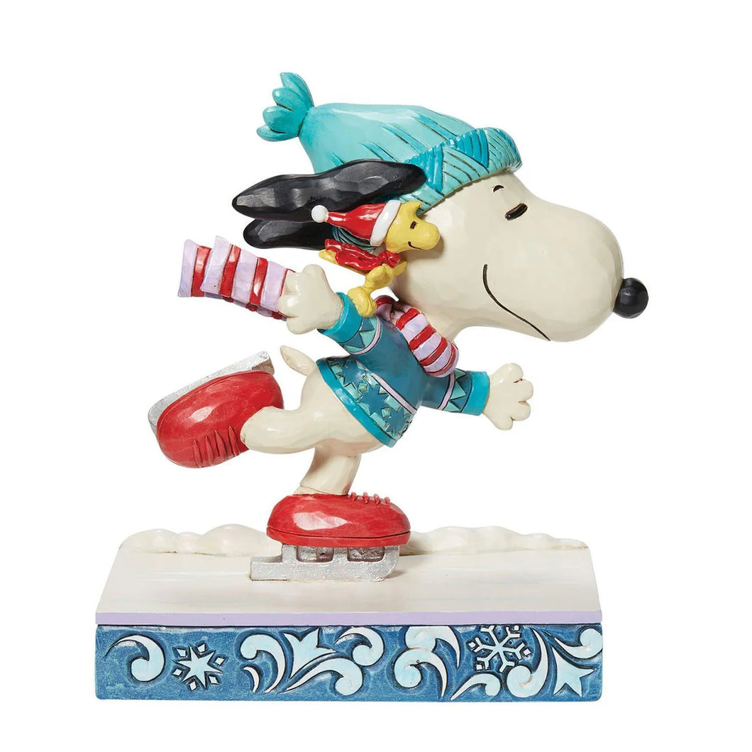 Peanuts By Jim Shore - Snoopy and Woodstock Skating