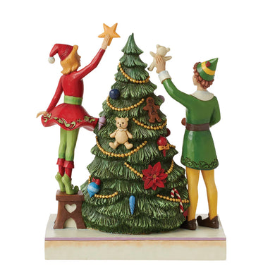 Jim Shore - Buddy and Jovie Decorating Christmas Tree