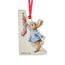 Load image into Gallery viewer, Beatrix Potter Peter Rabbit with Christmas Stocking