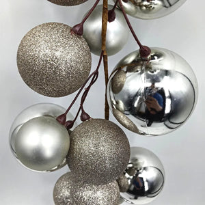 Mixed Champagne Bauble Garland - 2m