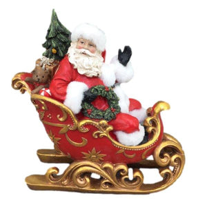 Santa in his Sleigh - Traditional Piece