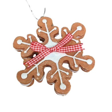 Hanging Gingerbread CookieSnowflake