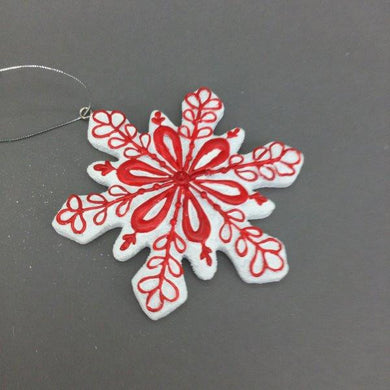 Snowflake Cookie Hanging Ornament