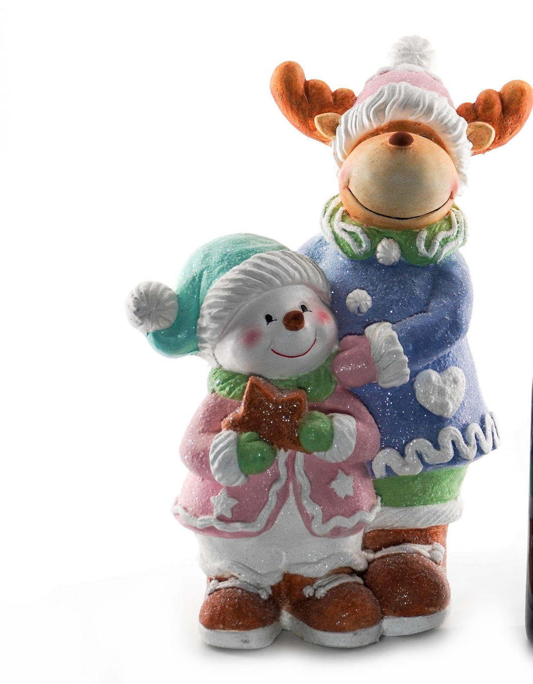 Pastel - Reindeer & Snowman
