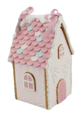 Pale Pink with a touch of Pastel Gingerbread House