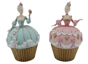 Candy Pale Blue Elegant Cupcake Ladies