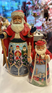 Jim Shore - Around the World Santa - Spanish Hanging Ornament Santa