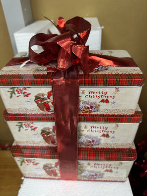 Christmas Set of Tins - Set of 3