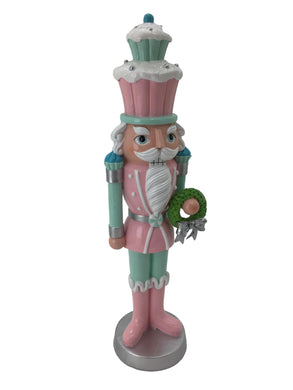 Candy Inspired Nutcracker wearing a Candy Cupcake as a Hat / Wreath