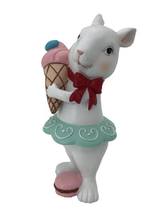 Standing Standing Bunny Holding an Ice Cream