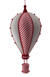Red and White Candy Cane Hot Balloon