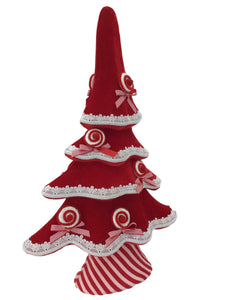 Red and White Candy Layered Christmas Tree