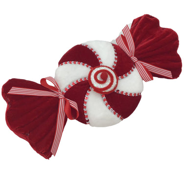 Red and White Swirl Candy