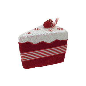 Raspberry Red with Candy Cane Stripe Middle