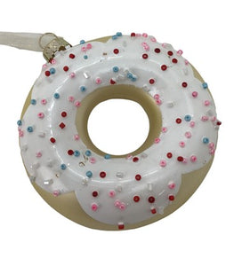 White Donut with Sprinkles