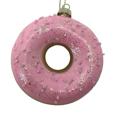 Bright Pink Donut with Fluorescent Sprinkles