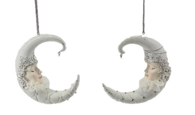 White Moon Hanging Ornaments