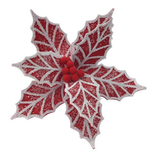 Red Gingerbread Themed Poinsettia