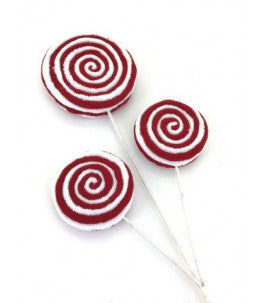 Red and White Swirl Peppermint Lollipop Spray