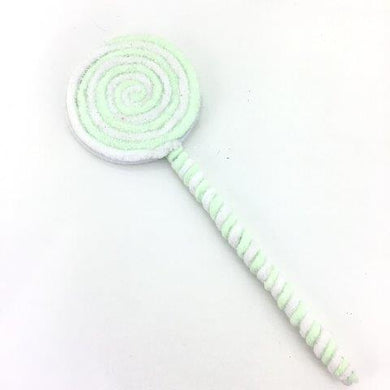 Mint and White Swirl Pick