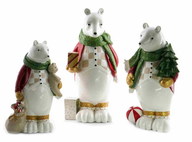 Polar Bear Family - Set of Three
