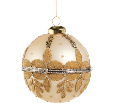 Champagne Coloured with Gold Embellishment Hanging ornament